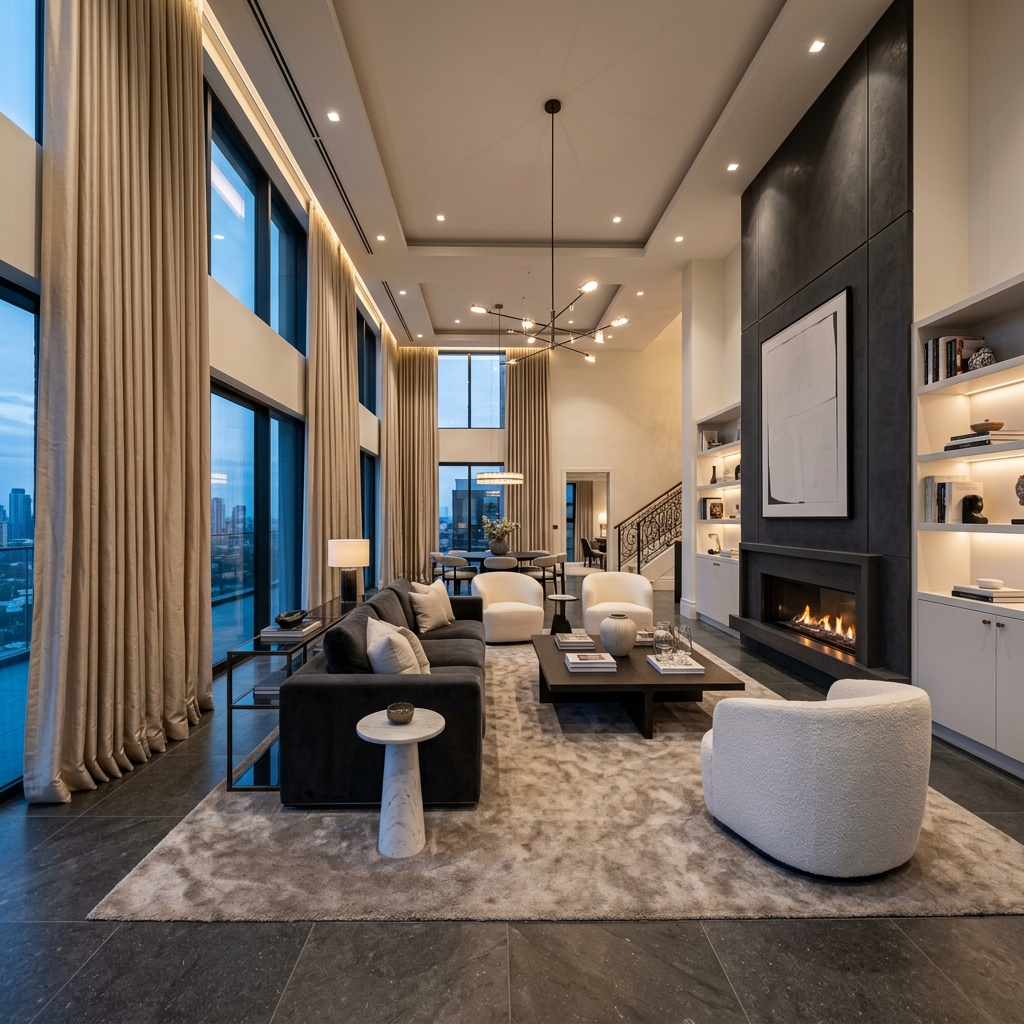 Ufuk Perde showroom perde tasarımı